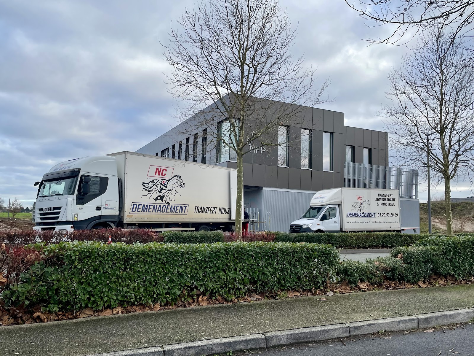 Déménagement du nouveau batiment de l'IFP à Loos 